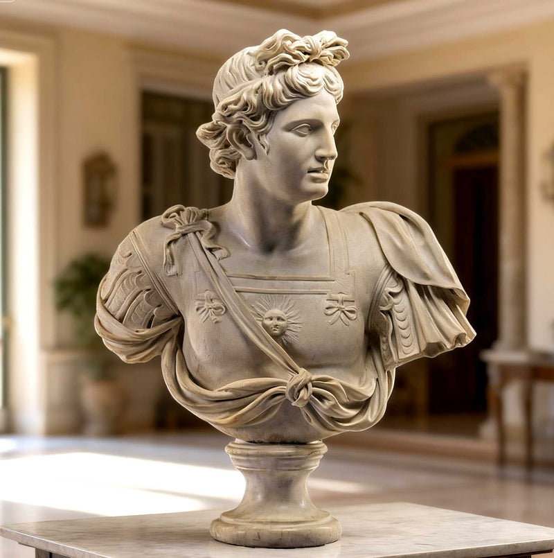 Hand-carved classical marble busts collection