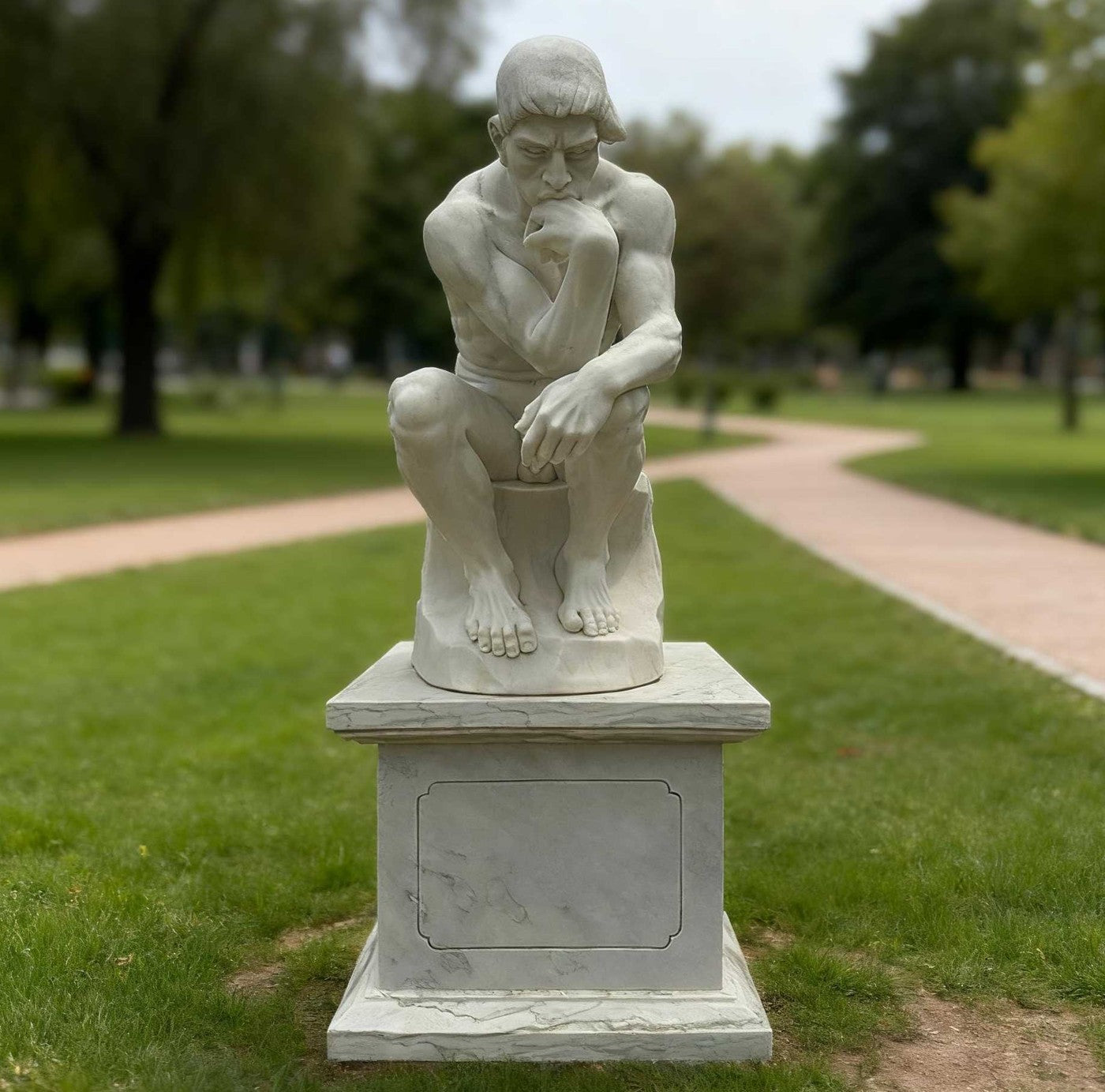The Thinker Marble Statue