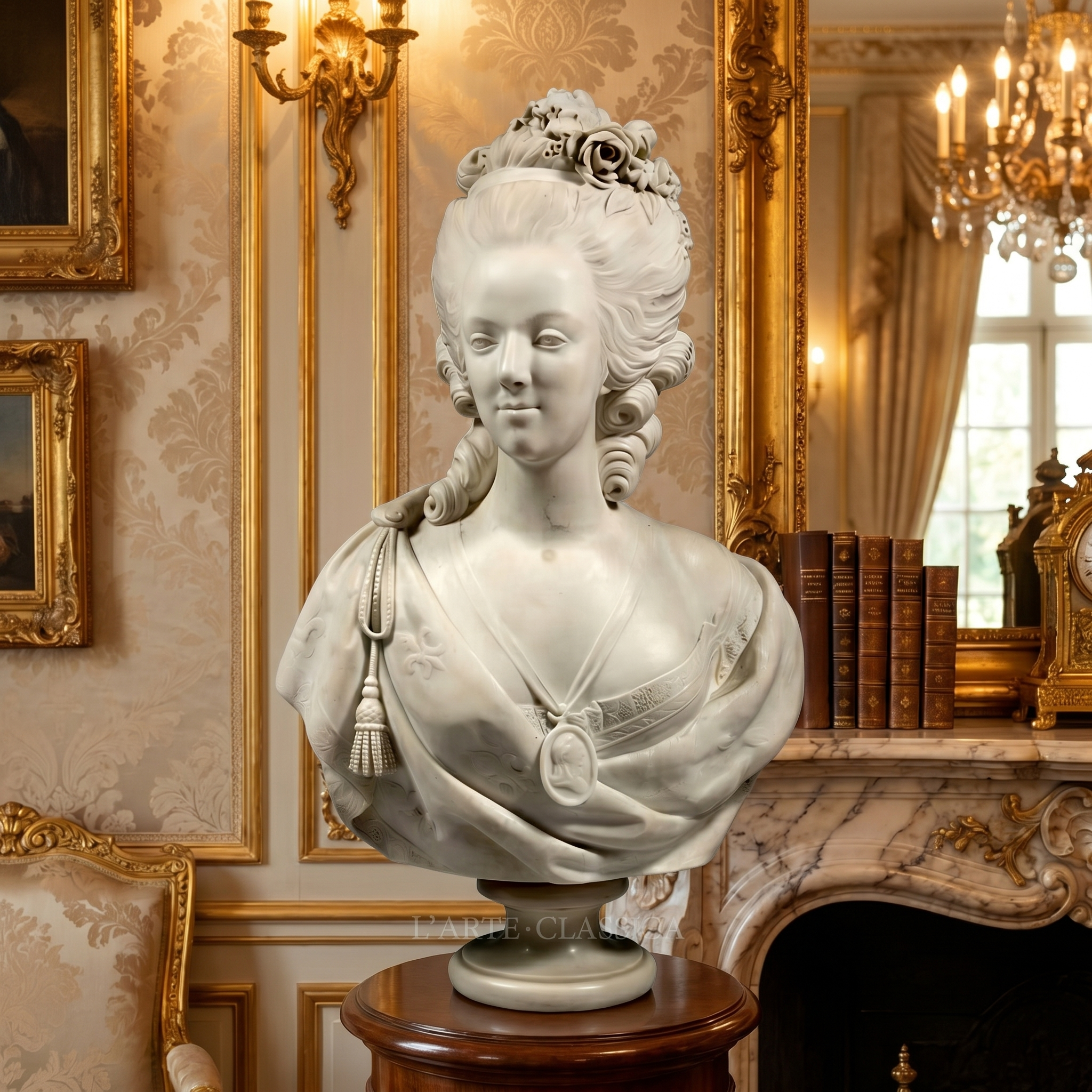 Marie Antoinette Marble Bust